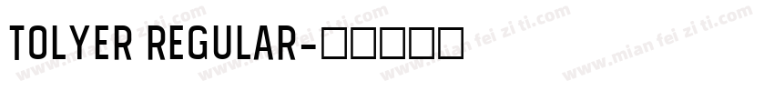 Tolyer Regular字体转换
